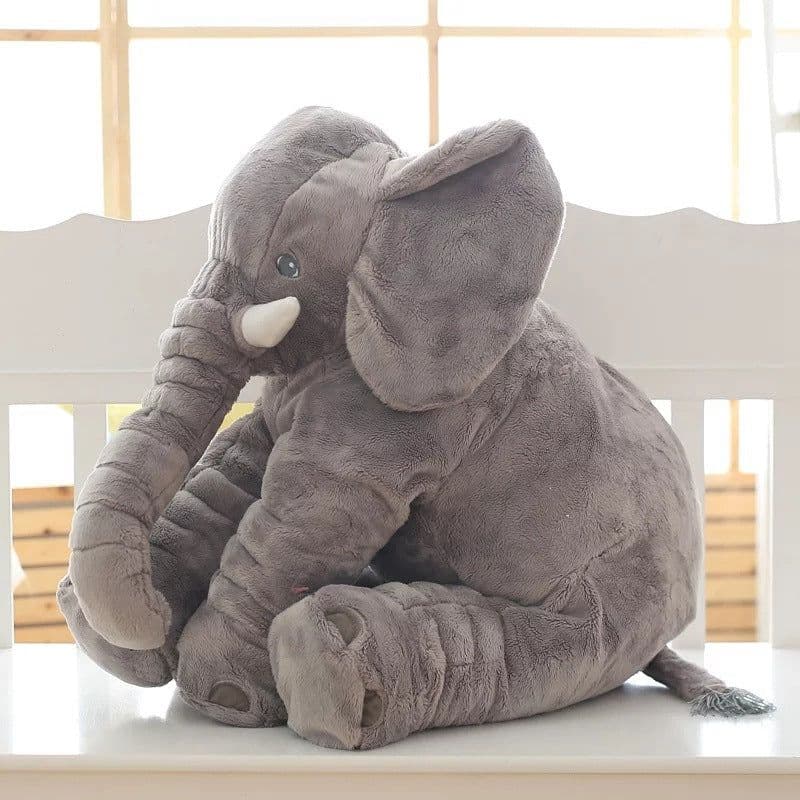 image-Plush Elephant Toy Pillow - Yellow Short Plush