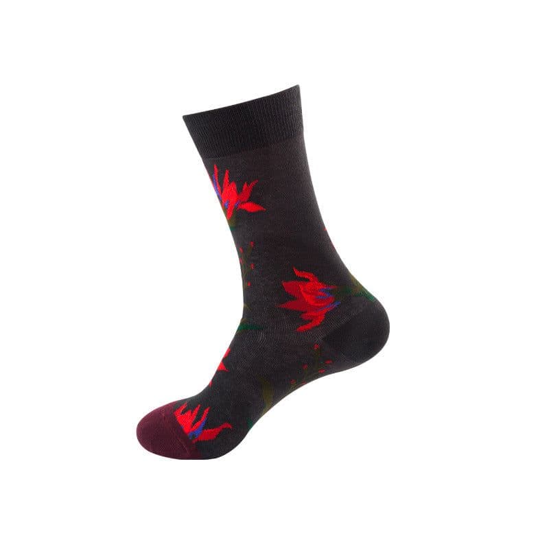image-Mo Xi Mid-Tube Socks - Cotton Unisex