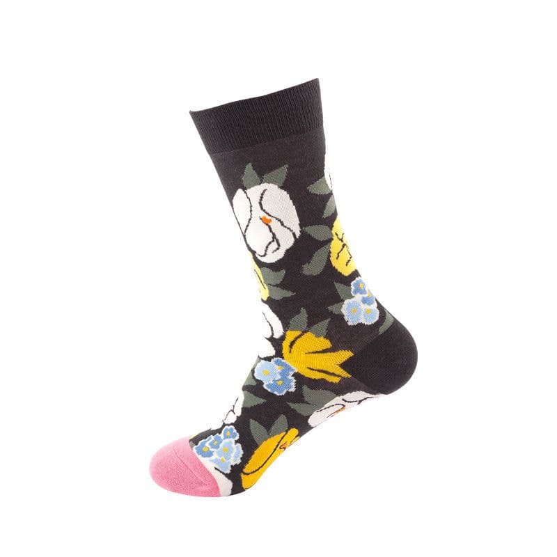 image-Mo Xi Mid-Tube Socks - Cotton Unisex