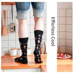 image-Mo Xi Mid-Tube Socks - Cotton Unisex