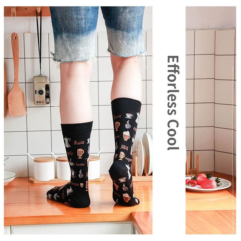 image-Mo Xi Mid-Tube Socks - Cotton Unisex