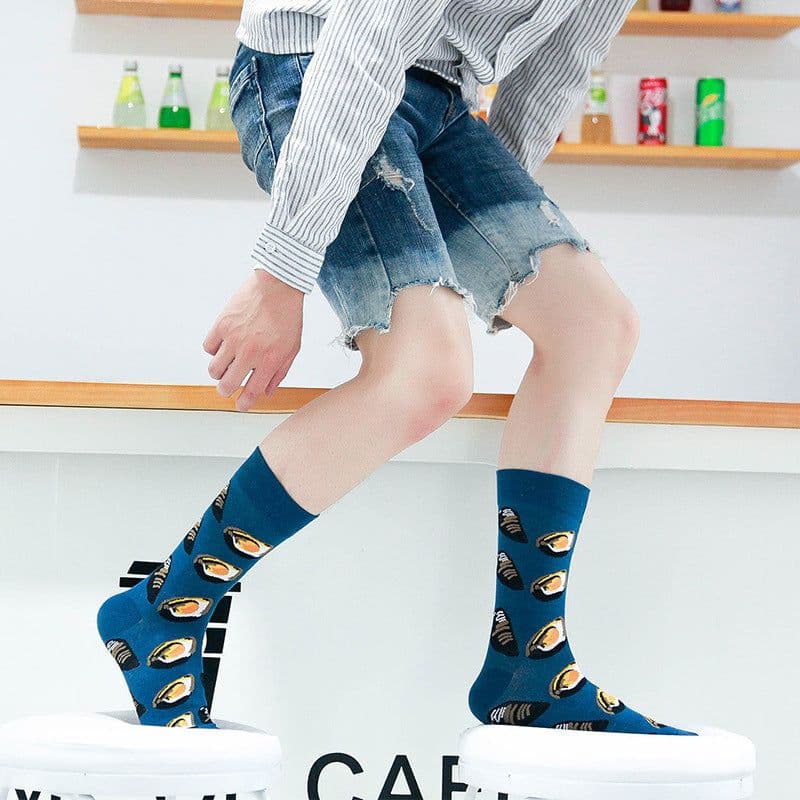 image-Mo Xi Mid-Tube Socks - Cotton Unisex