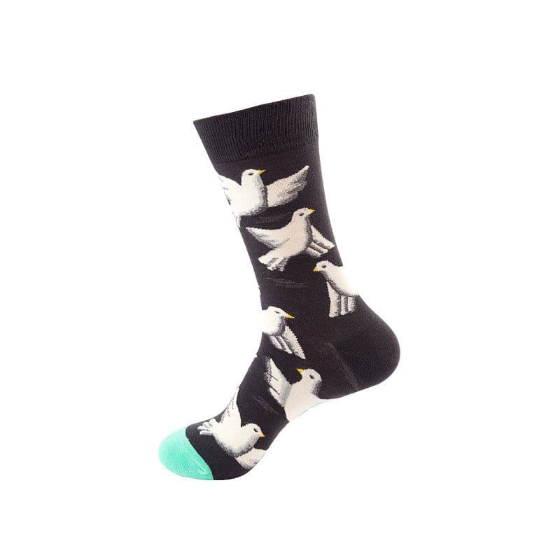 image-Mo Xi Mid-Tube Socks - Cotton Unisex