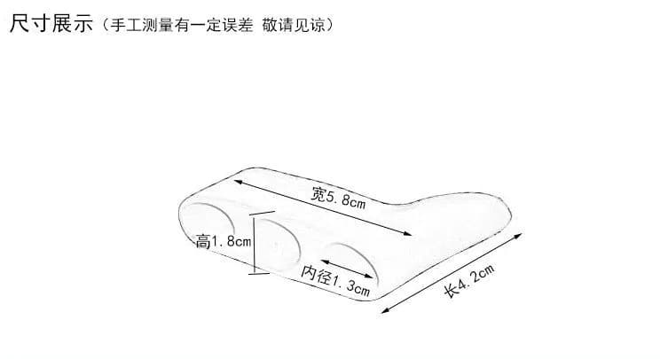 image-Kefengda Toe Splitter - White Three-Hole SEBS