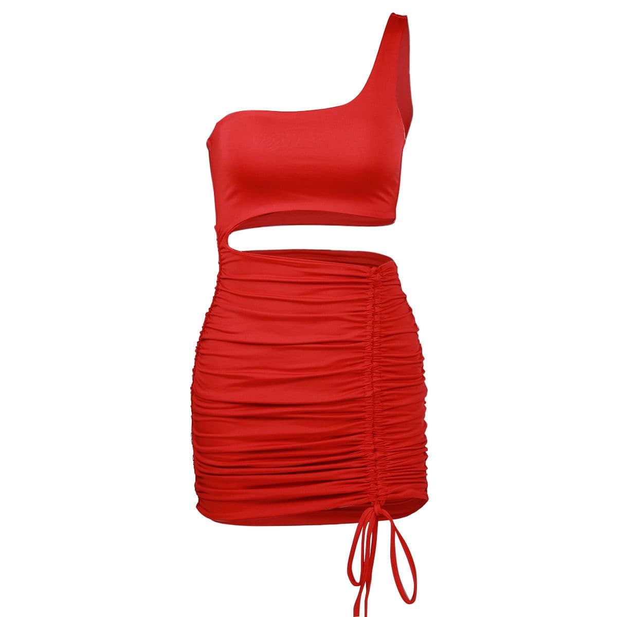 image-TiLeewon Wrap Dress - Fluorescent Orange Hollow XL