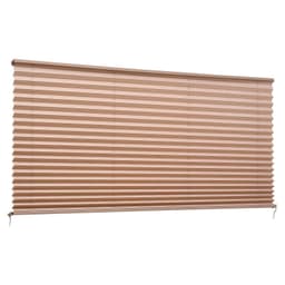 image-VEVOR RV Blinds, 62 in x 32 in, RV Pleated Shades, Polyester Fabric, Easy to Clean and Install, Privacy Protection and Sunlight Blocking, for Camper, Travel Trailer, Motorhome Window, Cappuccino