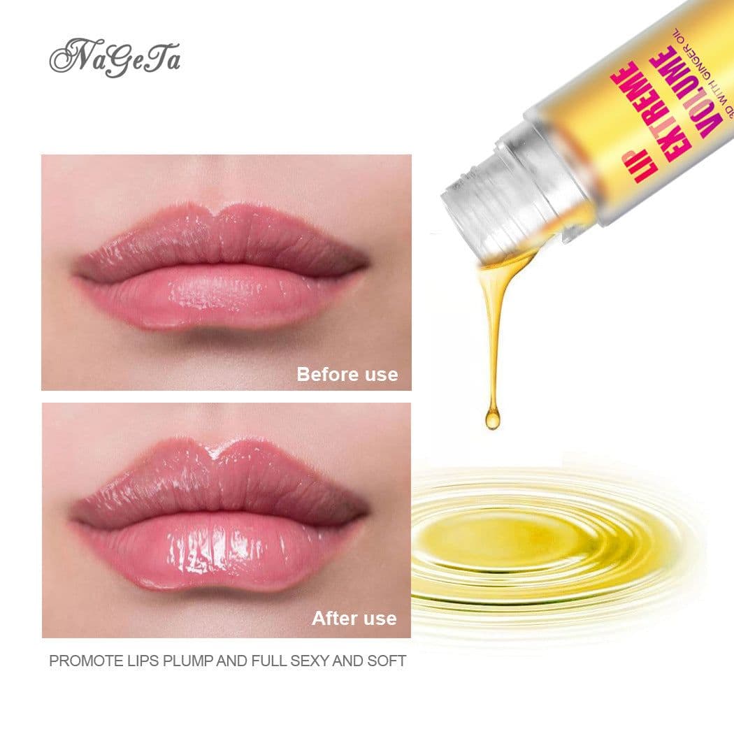 image-NAGETA Ginger Mint Lip Oil - Plumping Lip Care