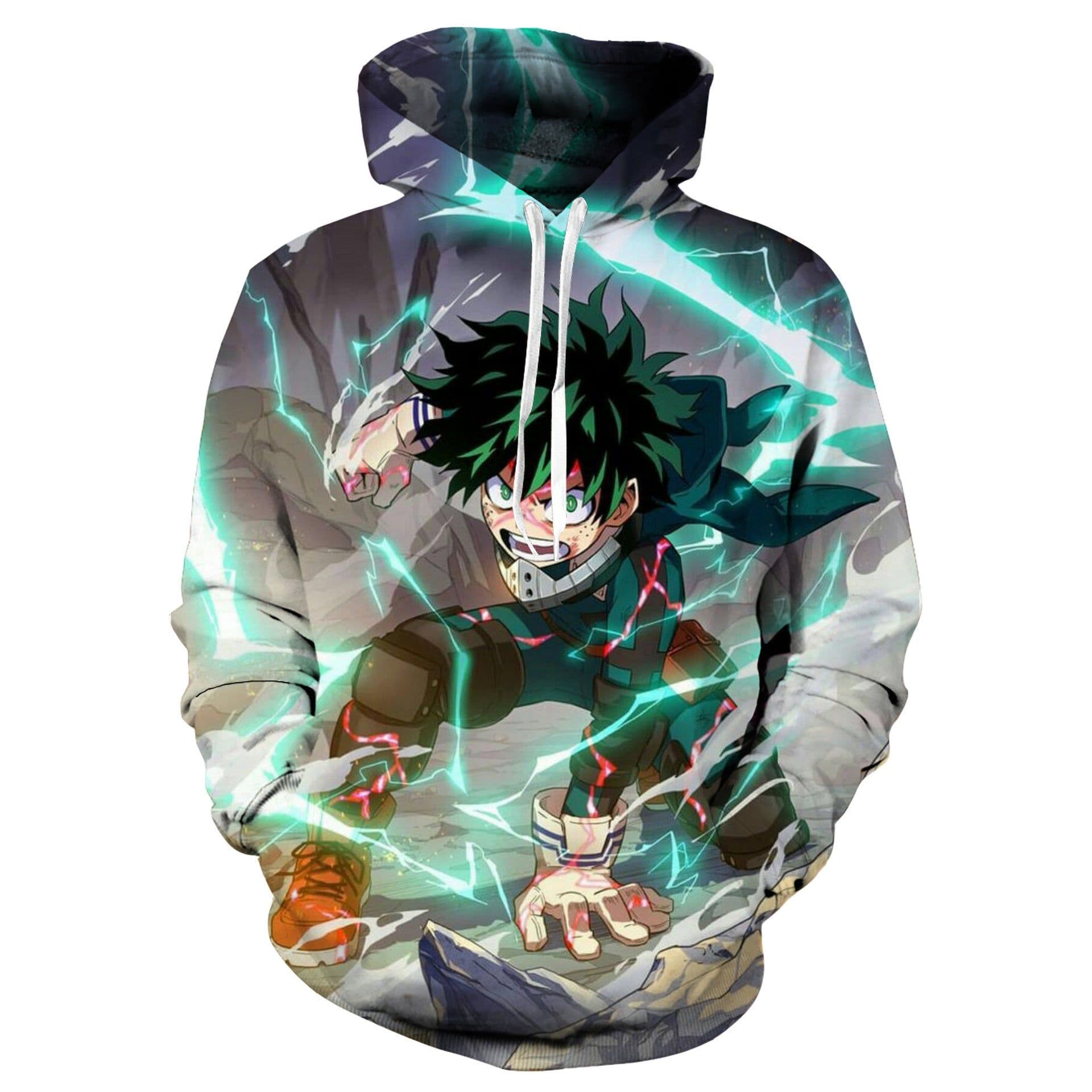 image-My Hero Academia Midoriya 3D Hooded Sweatshirt