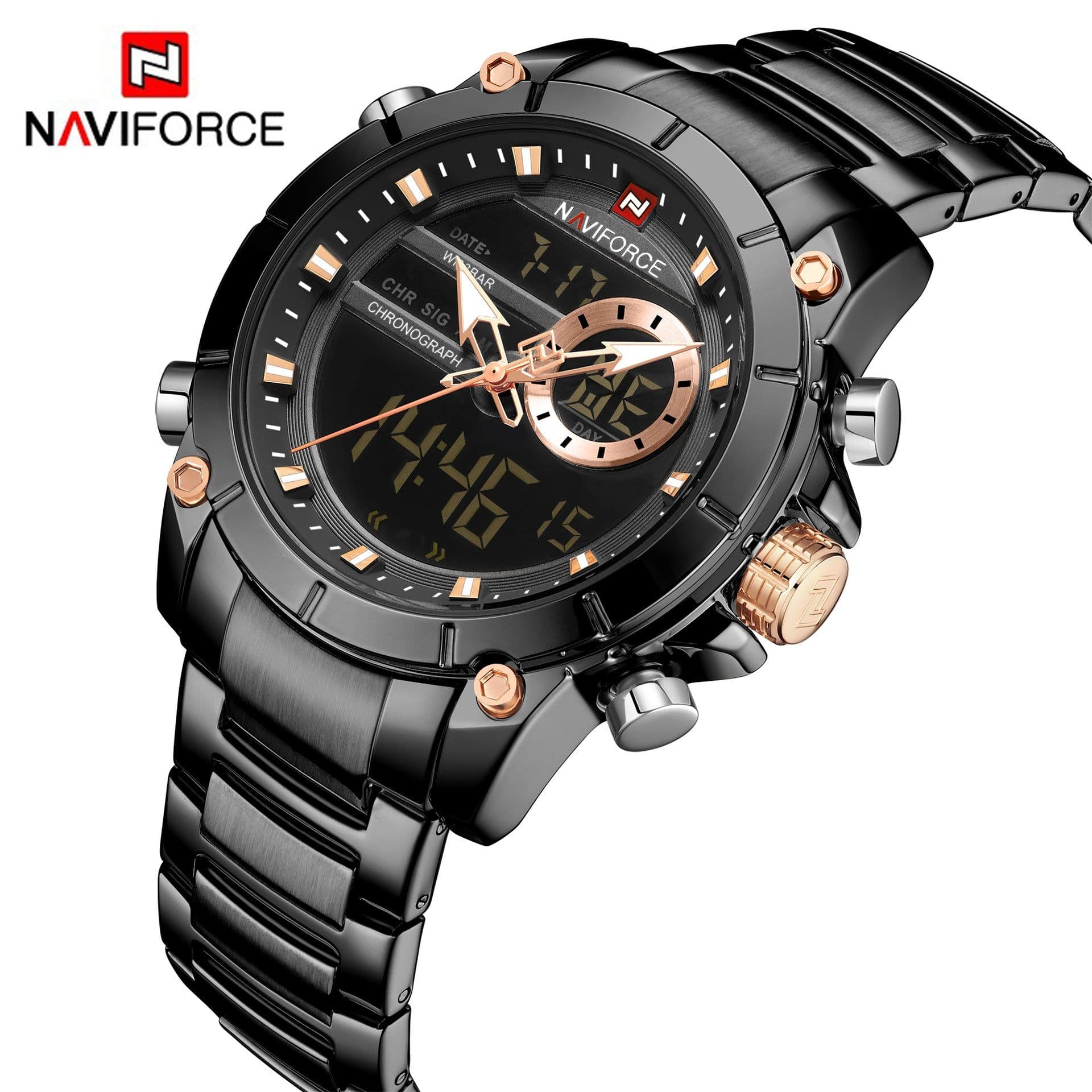 image-NAVIFORCE 9163 Men's Watch Gold 43.5mm
