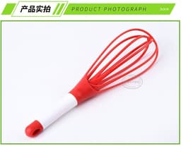 image-Factory direct selling all-plastic manual egg beater plastic handle mixer baking egg pumping kitchen gadgets wholesale