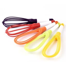 image-Factory direct selling all-plastic manual egg beater plastic handle mixer baking egg pumping kitchen gadgets wholesale