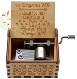 image-Creative Classical Music Box Wooden Handy Music Box Crafts DIY Carving Music Box Wooden Decoration