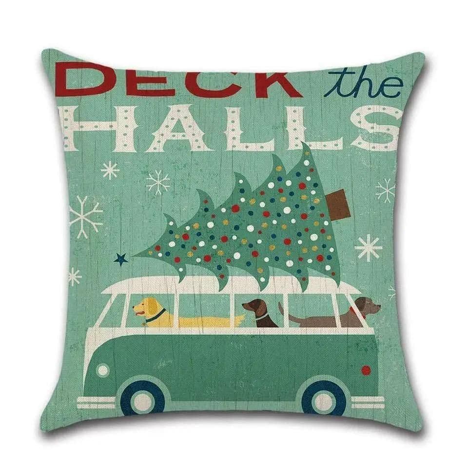 image-Cushion Cover Christmas - Volkswagen Family Tree