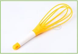 image-Factory direct selling all-plastic manual egg beater plastic handle mixer baking egg pumping kitchen gadgets wholesale