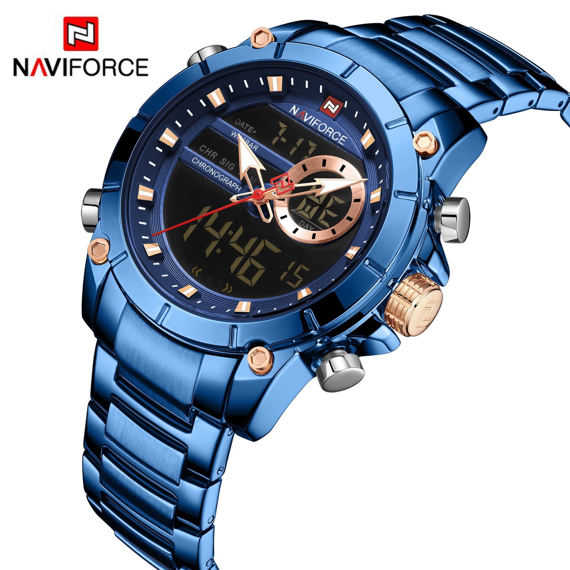 image-NAVIFORCE 9163 Men's Watch Gold 43.5mm