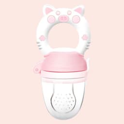 image-Baby Teether, Fruits and Vegetables, Happy Bite, Food, Fruit, Molar Stick, Baby Food Supplement, Bite Bag with M Mouthpiece