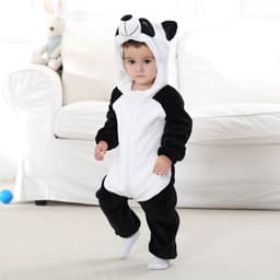 image-MICHLEY Baby Jumpsuit Hooded Flannel - Tiger 70cm