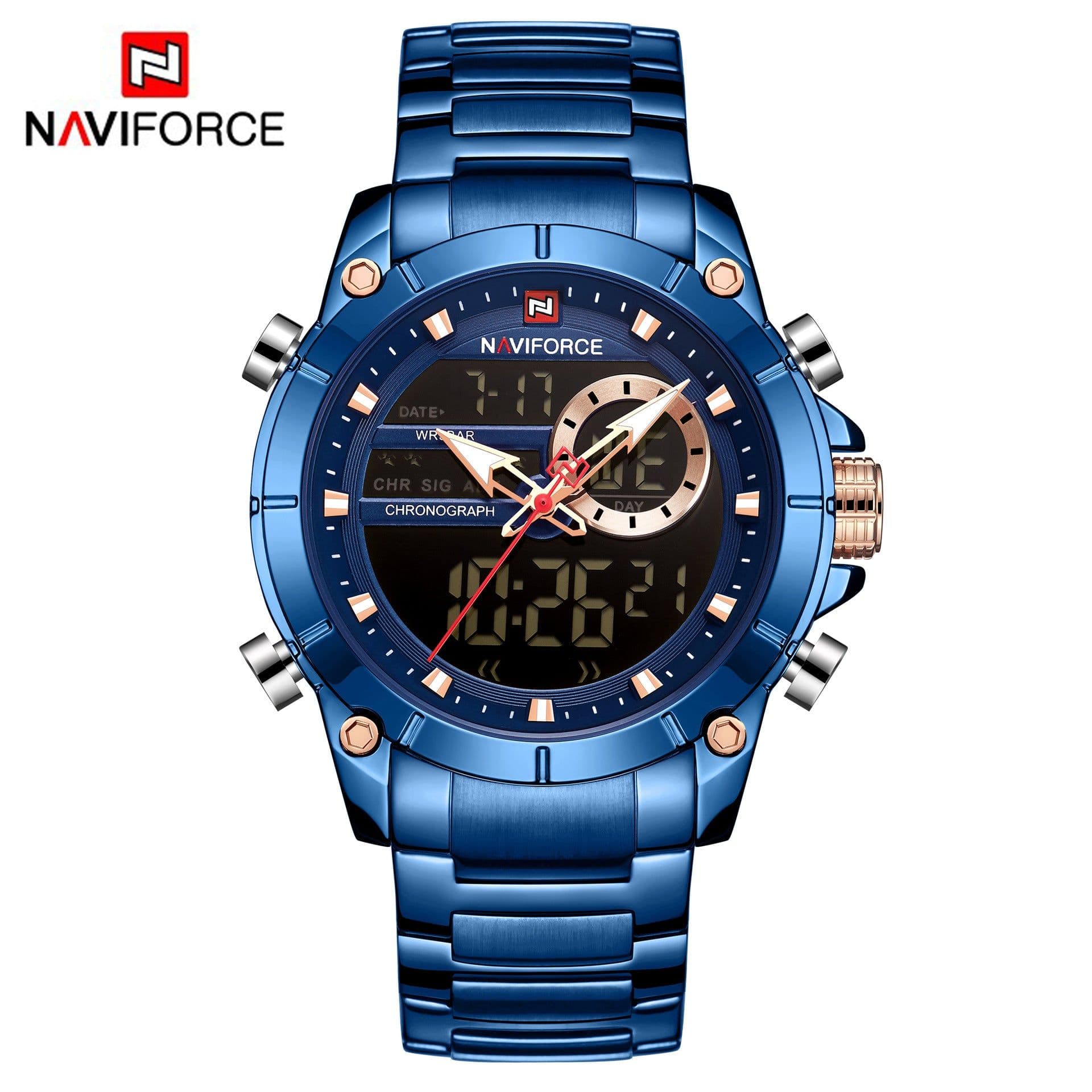 image-NAVIFORCE 9163 Men's Watch Gold 43.5mm