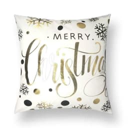 image-Cushion Cover Christmas - Gold Letters