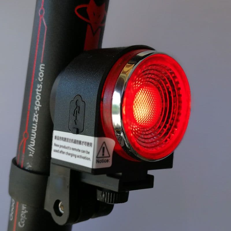 image-A8 Bicycle Tail Light Wireless Remote Control Alarm