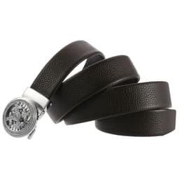 image-Automatic buckle belt top layer cowhide men's belt