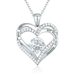 image-Female 925 Silver Twelve Birthstone Pendant Necklace