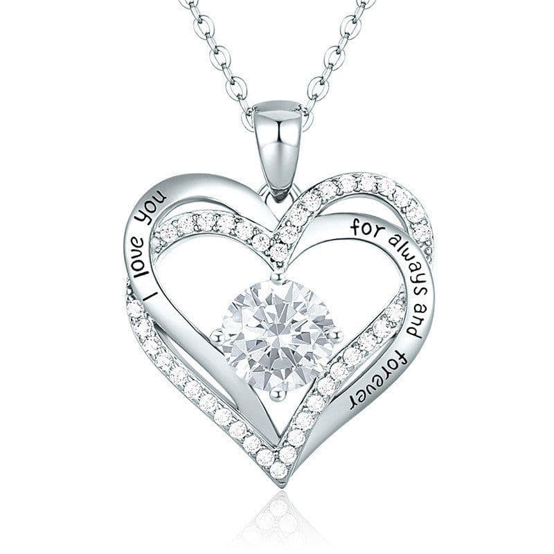 image-Female 925 Silver Twelve Birthstone Pendant Necklace