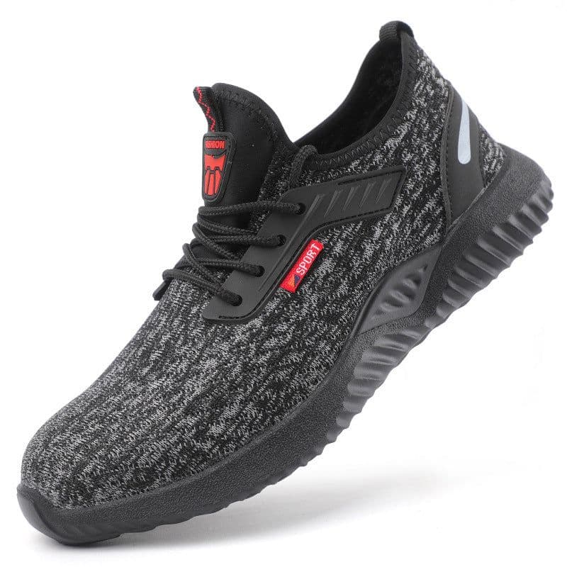 image-Manufacturers summer breathable new labor protection shoes men's steel toe safety protection shoes anti-smashing anti-puncture anti-slip work shoes