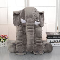 image-Comfort Elephant Plush Toy - Kids Sitting Doll