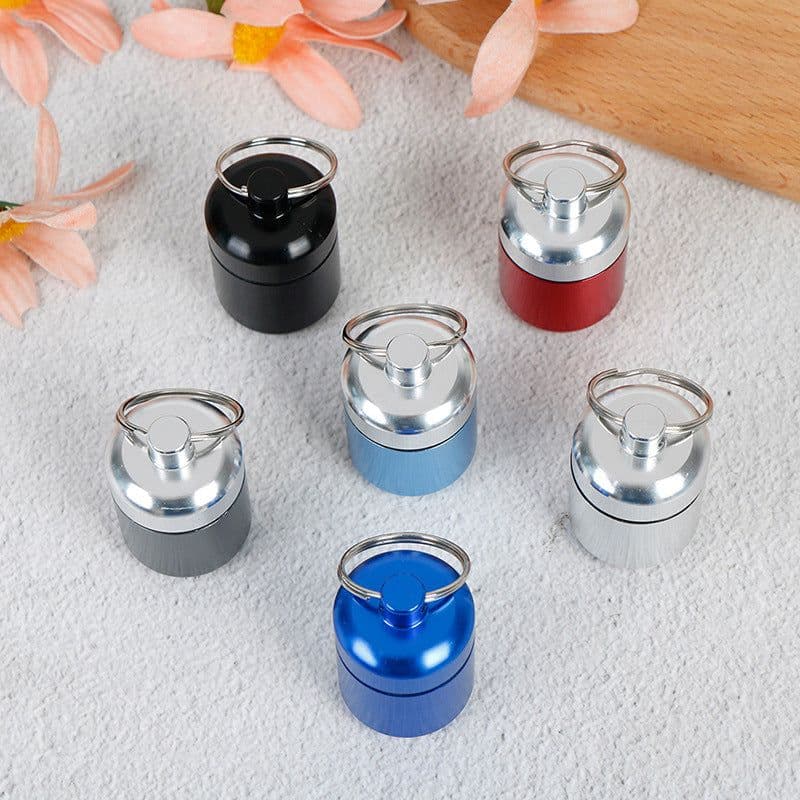 image-Aluminum Alloy Earplug Storage Case - Colorful Metal