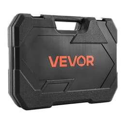 image-VEVOR Socket Set, 86 Pieces, 3/8 & 1/4 & 1/2 inch Drive Socket and Ratchet Set, SAE and Metric, Mechanic Tool Kit with Ratchet Wrench, Accessories and Storage Case, CR-V Alloy Steel, for Auto Repair