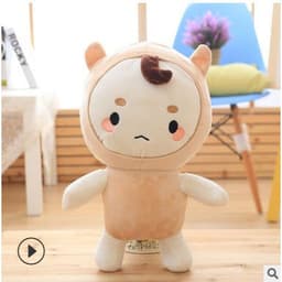 image-Plush toy Buckwheat Jun doll Ragdoll Ghost doll Ragdoll doll Girl child birthday gift