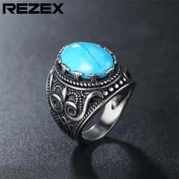 image-Titanium Steel Ring - Golden Tiger Eye Stone
