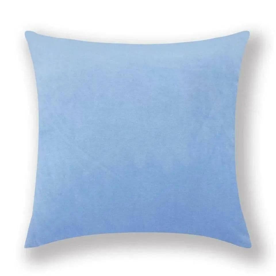 image-Cushion Cover Velvet - Light Blue