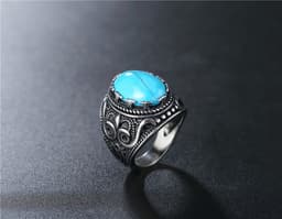 image-Titanium Steel Ring - Golden Tiger Eye Stone
