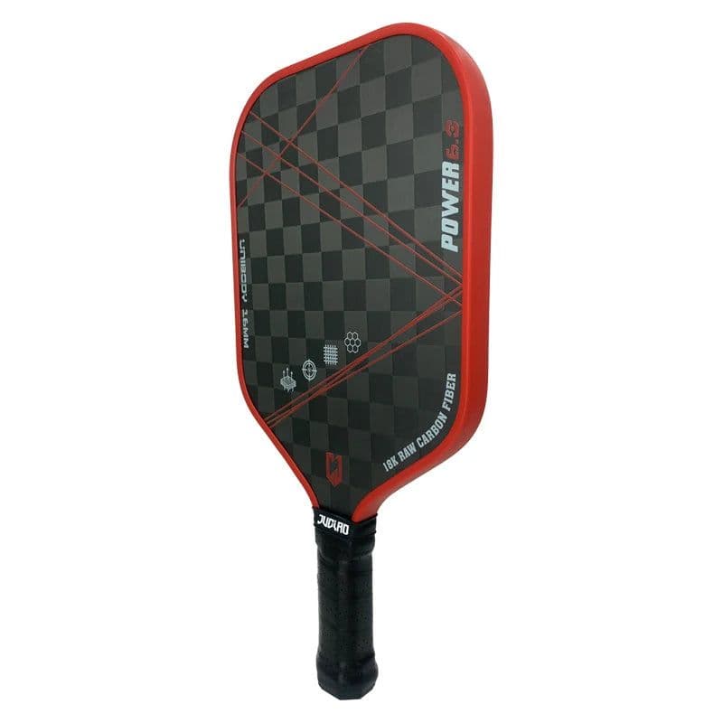 image-Thermoformed 18K Raw Carbon Fiber Surface For Spin And Control Foam Injected Edges Wide-Body Pickleball Paddle