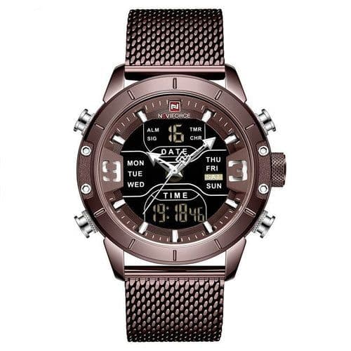 image-Casual Mesh Band Watch For Men