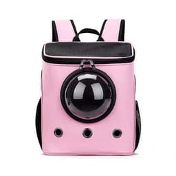 image-PU Space Capsule Pet Bag Travel Backpack 45L Brown Pet Carrier