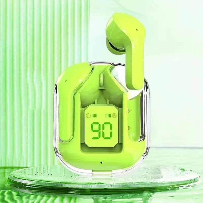 image-Original T2 Wireless Bluetooth Earphone Transparent HIFI Headphones LED Power Digital Display Stereo Sound Earphones for Xiaomi