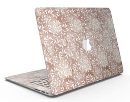 image-Brown and White Fractal Pattern - MacBook Air Skin Kit