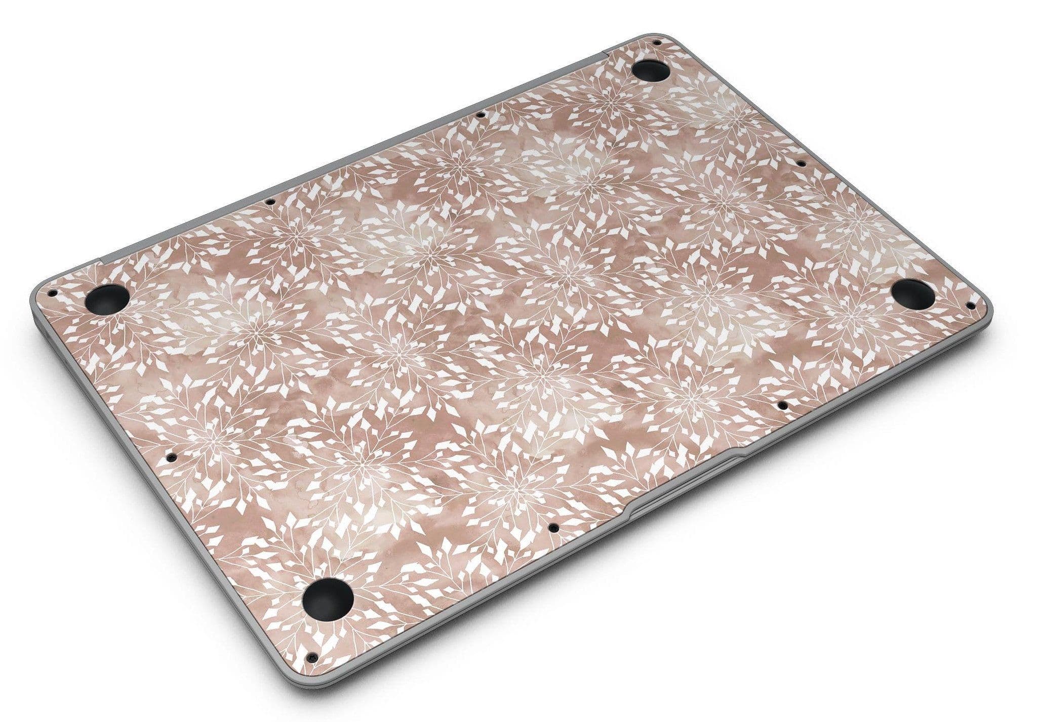 image-Brown and White Fractal Pattern - MacBook Air Skin Kit