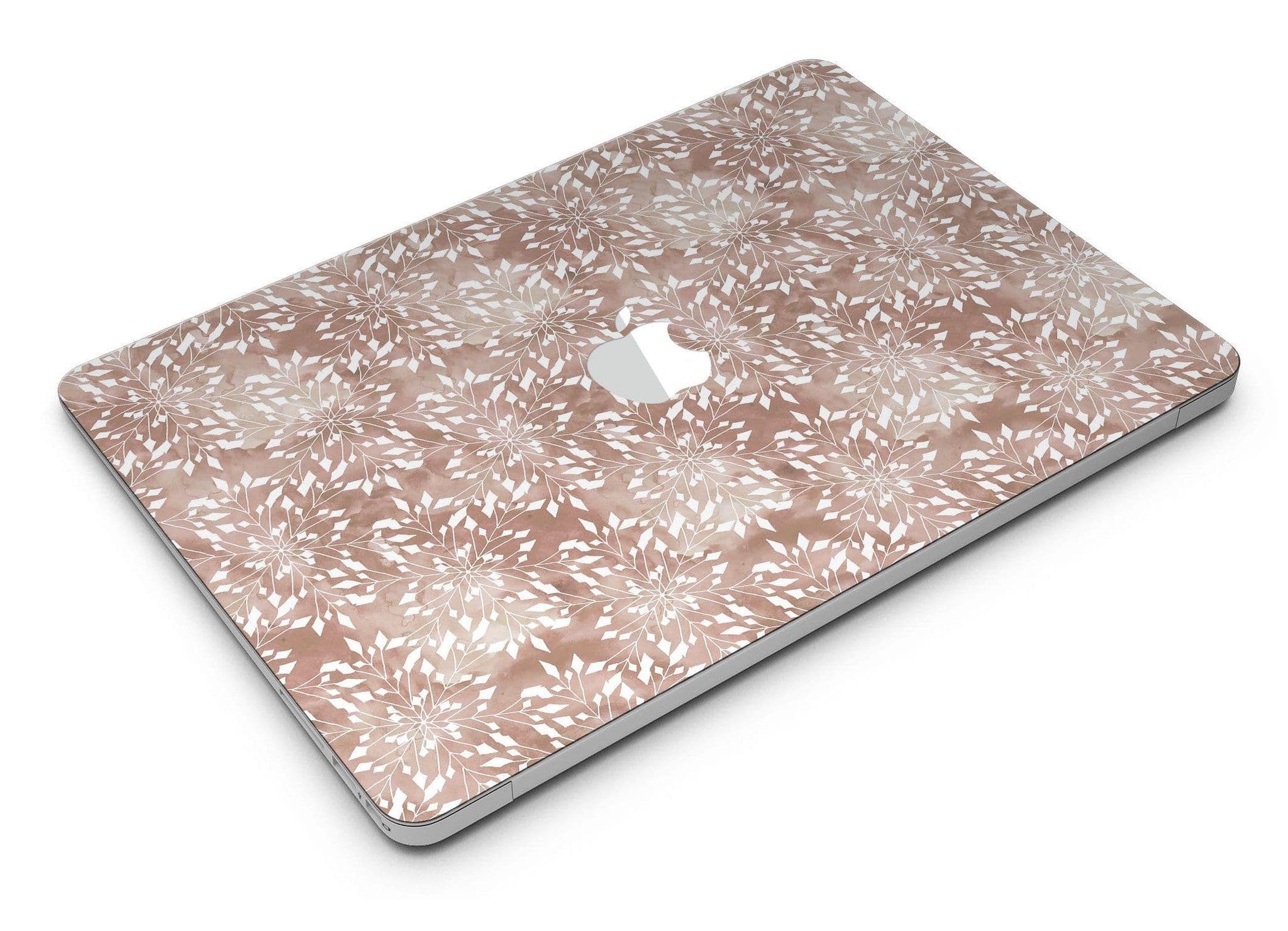 image-Brown and White Fractal Pattern - MacBook Air Skin Kit