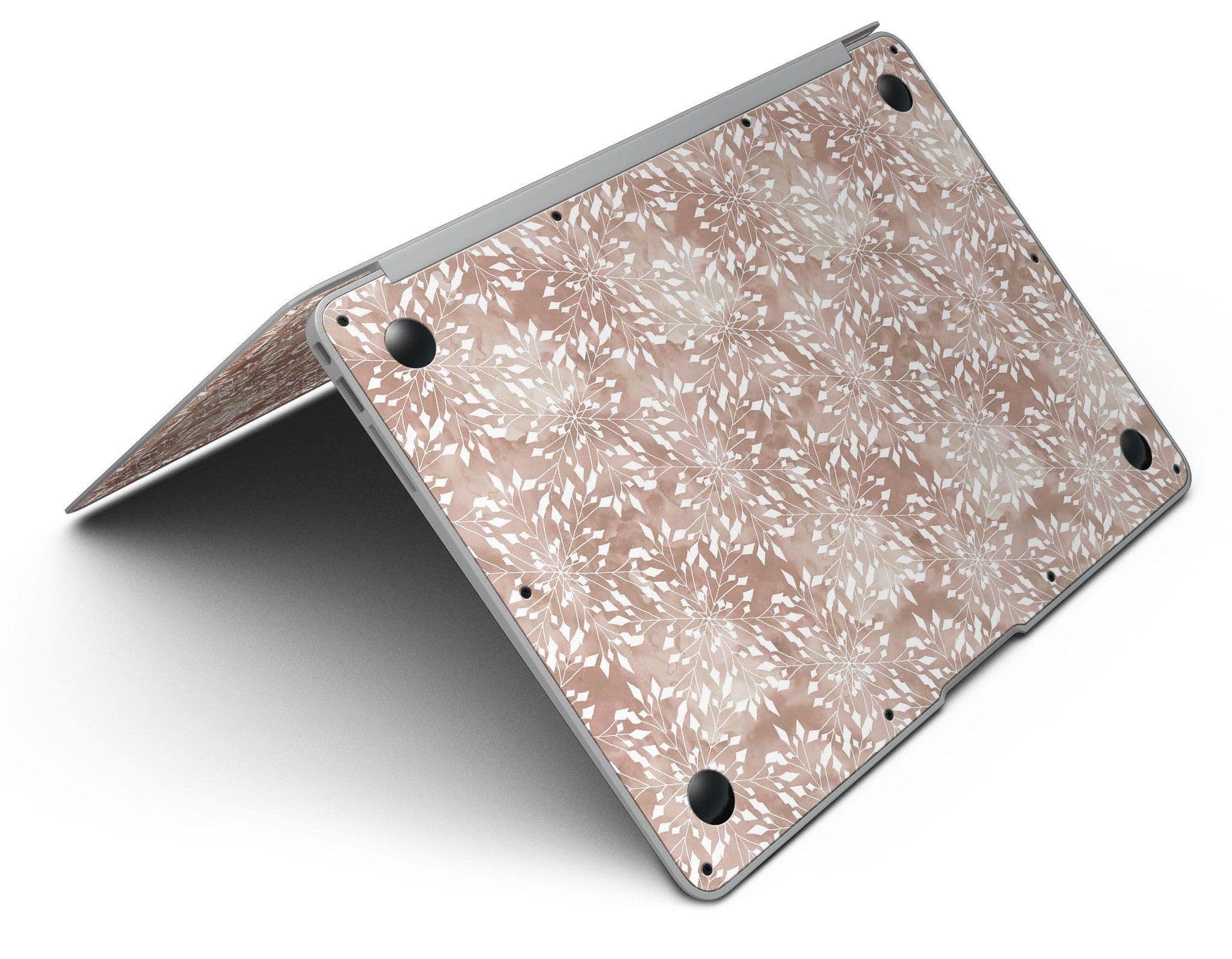 image-Brown and White Fractal Pattern - MacBook Air Skin Kit