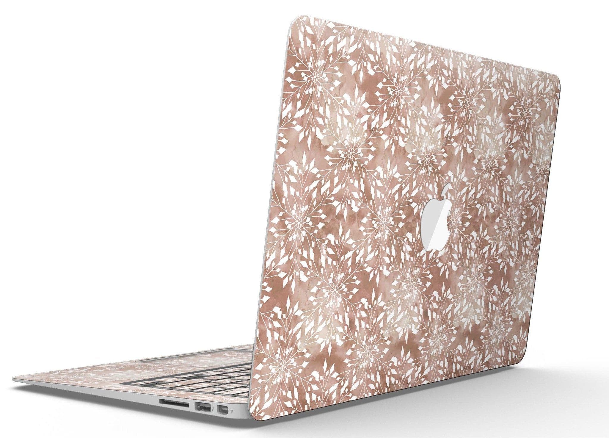 image-Brown and White Fractal Pattern - MacBook Air Skin Kit