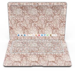 image-Brown and White Fractal Pattern - MacBook Air Skin Kit