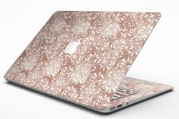 image-Brown and White Fractal Pattern - MacBook Air Skin Kit