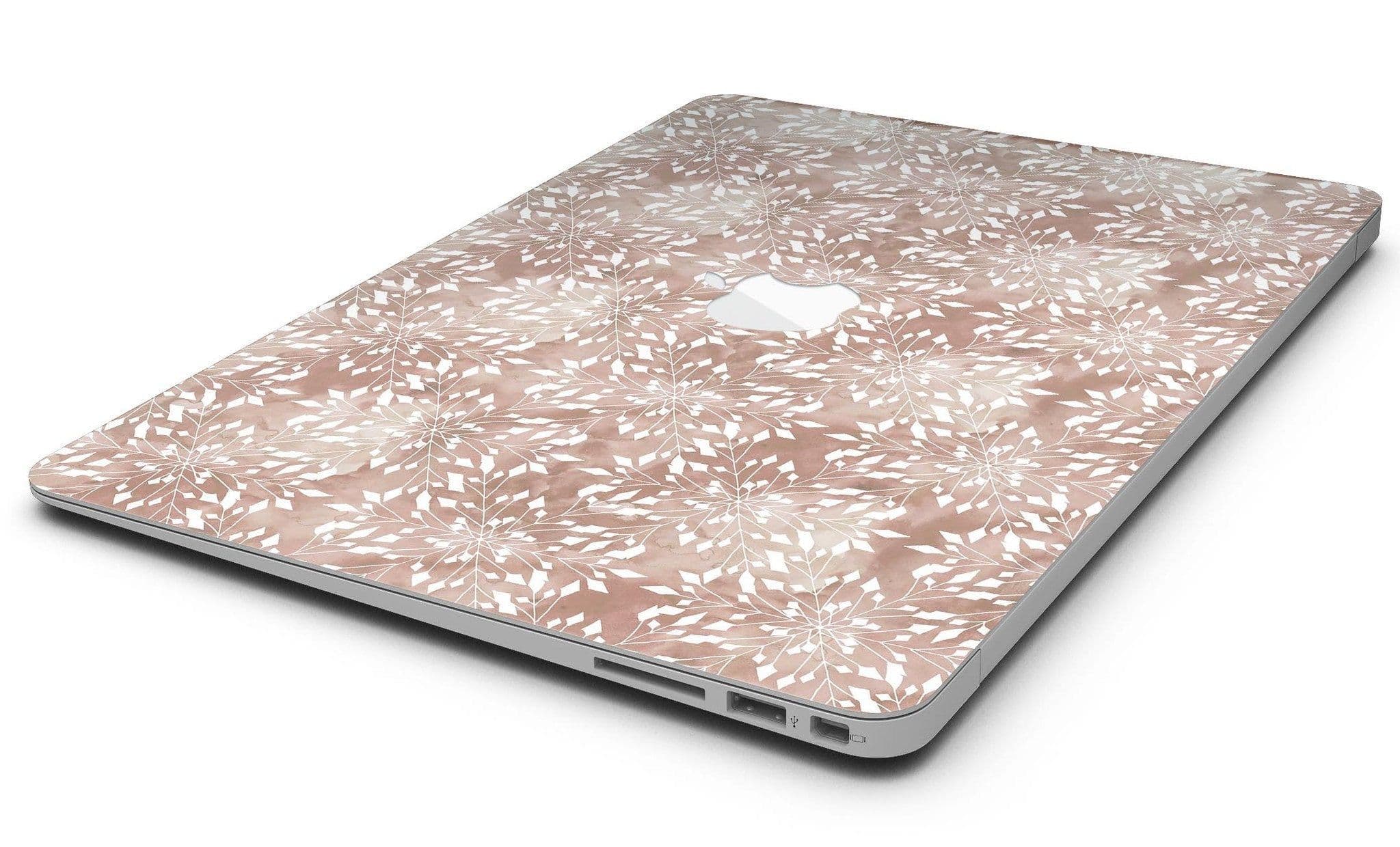 image-Brown and White Fractal Pattern - MacBook Air Skin Kit