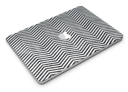 image-Black and Gray Watercolor Chevron - MacBook Air Skin Kit