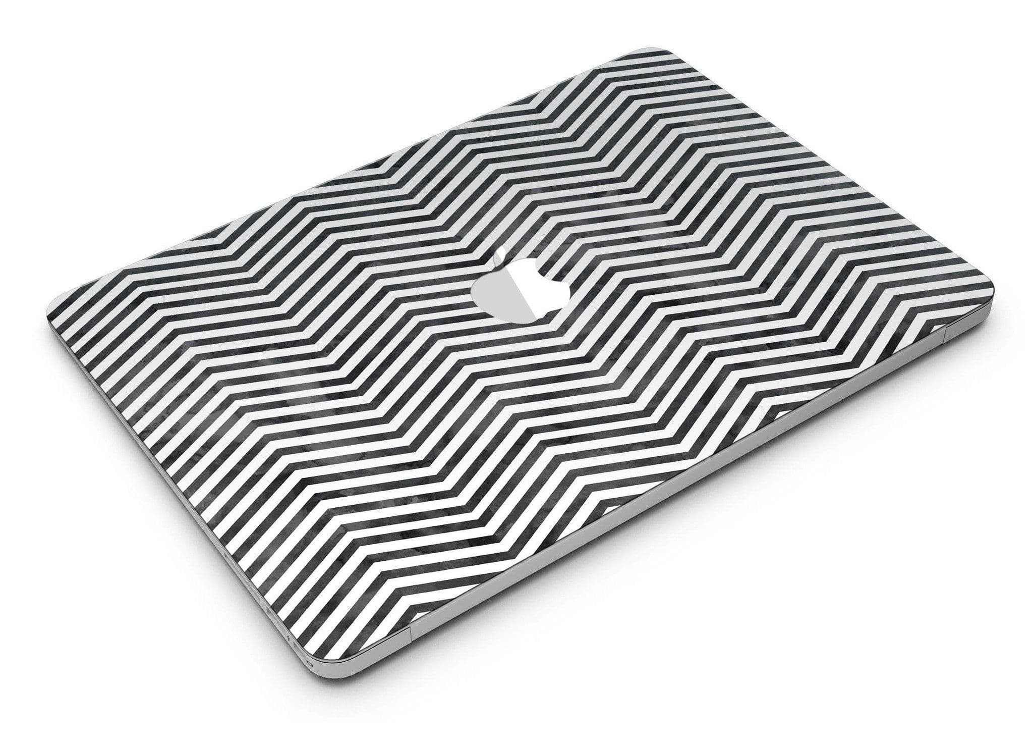 image-Black and Gray Watercolor Chevron - MacBook Air Skin Kit