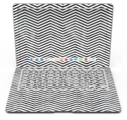 image-Black and Gray Watercolor Chevron - MacBook Air Skin Kit